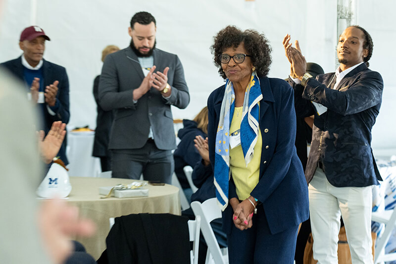 Royster Harper at a groundbreaking for Harper Hall