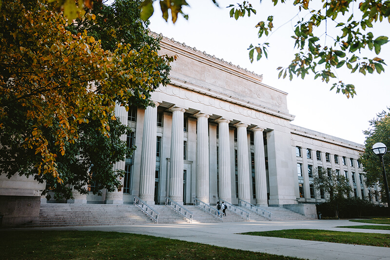 The columns of Angell Hall